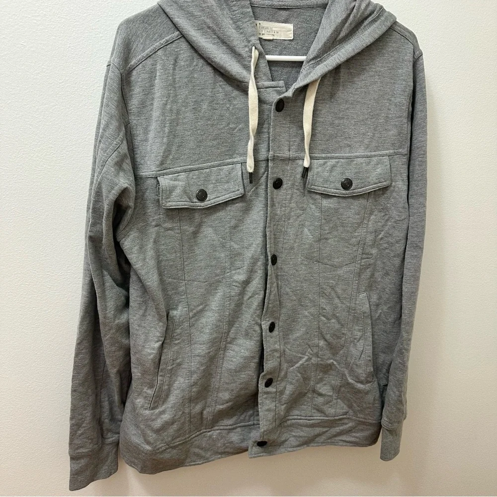 Levis Button Up Hoodie Sweater Sweatshirt Stretch Standard Fit Men's medium